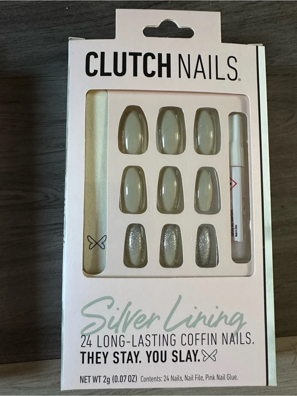 Press-On Nails - Candy Apple Red, Electric Blue, Neutral & Silver Styles